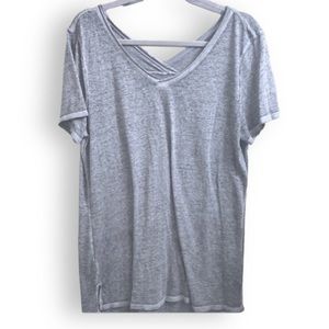 Time & Tru || Heather Gray V-Neck || Large